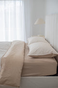 Pre Order Waterproof Queen Fitted Sheet - Solid Beige