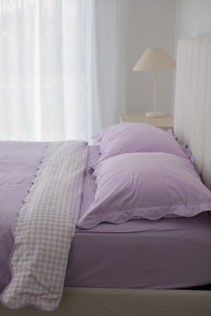 Pre Order Waterproof Queen Fitted Sheet - Solid Lilac
