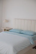 Pre Order Waterproof Queen Quilt Cover - Blue Gingham