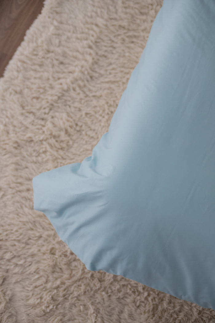 Pre Order Waterproof Single Quilt Cover - Blue Gingham