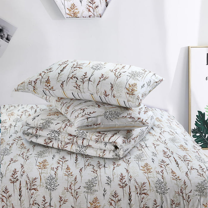 Premium Microfiber Printed Duvet Cover Sets Wildflowers