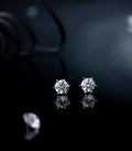 Premium Zircon Circle Shaped Tops (Silver)