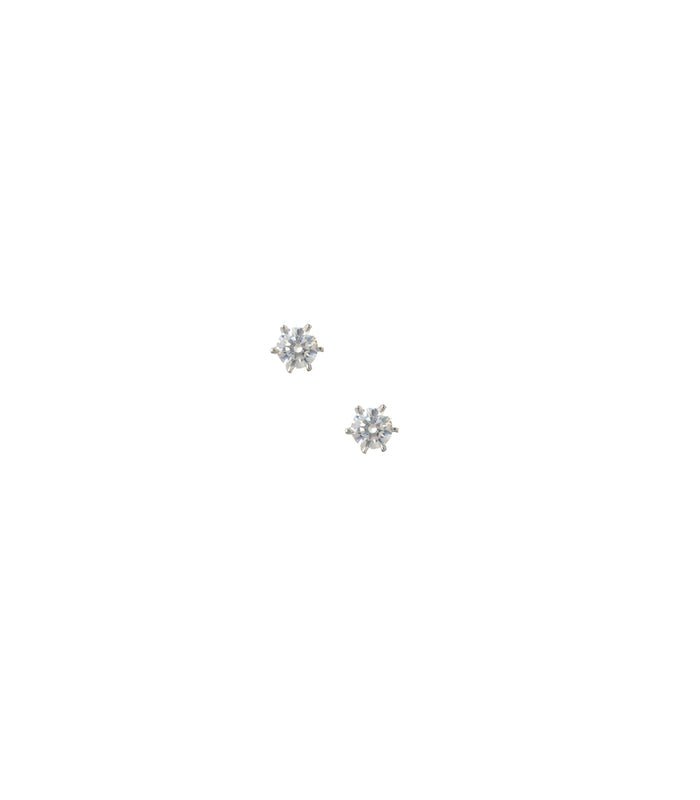 Premium Zircon Circle Shaped Tops (Silver)
