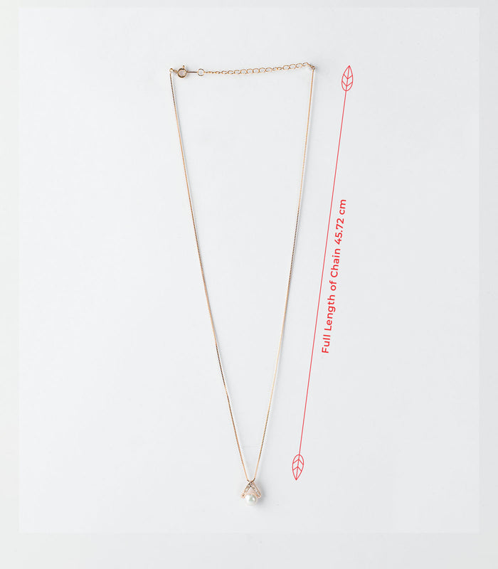 Pretty Pearl Necklace (Silver)