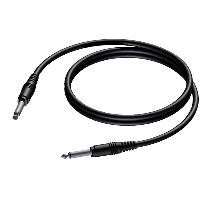 PROCAB CAB 600-3 Cavo audio 3mt JACK6,3mm mono/ JACK 6,3mm mono - TechSoundSystem.com