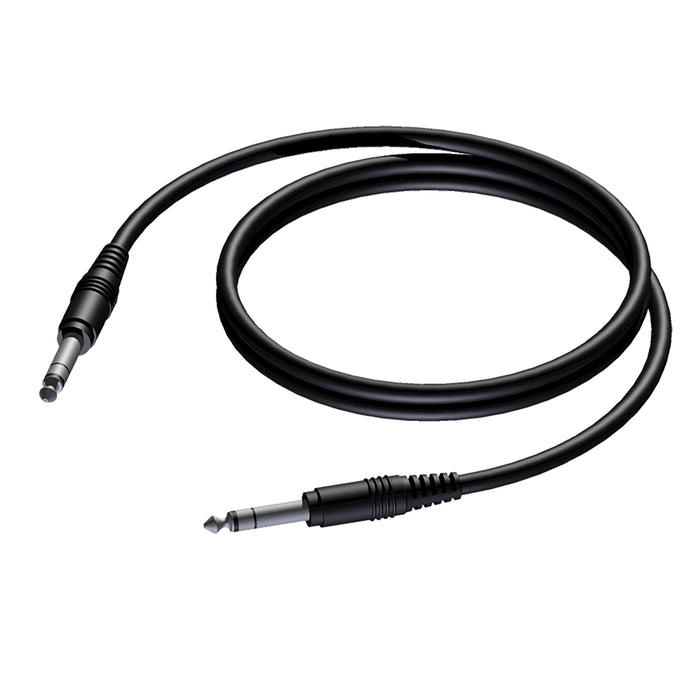 PROCAB CAB 610-5 Cavo audio 5mt JACK6,3mm stereo/ JACK 6,3mm stereo - TechSoundSystem.com