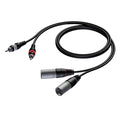 PROCAB CAB 701-1-5 Cavo audio 1,5mt 2x XLR maschio/ 2xRCA maschio - TechSoundSystem.com