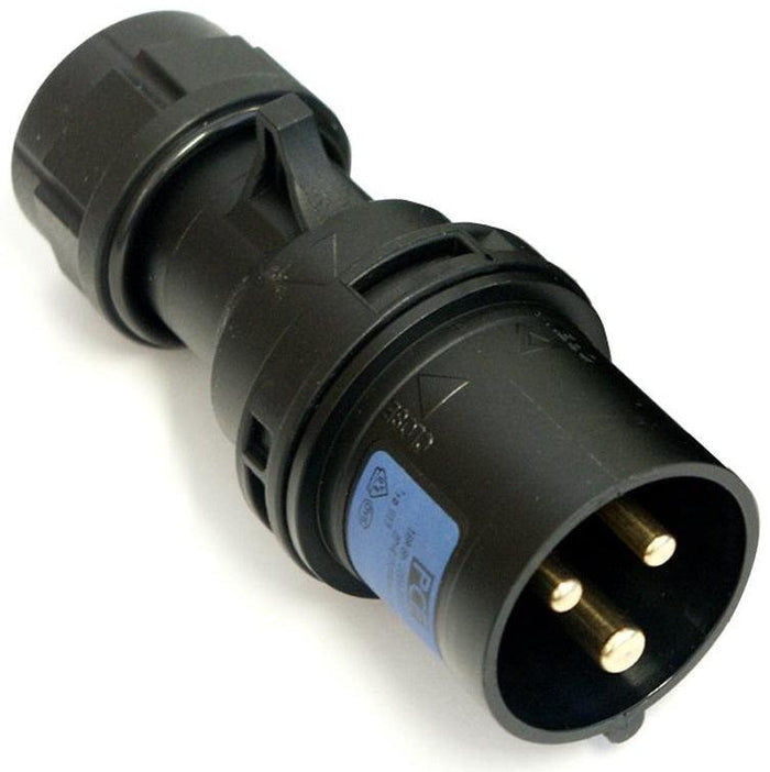 PROLUNGA CORRENTE 25 METRI CEE 16A+T IP44 3POLI CAVO NEOPRENE/H07RN-F 3x2.5 SPINA-PRESA MASCHIO-FEMMINA NERE - TechSoundSystem.com