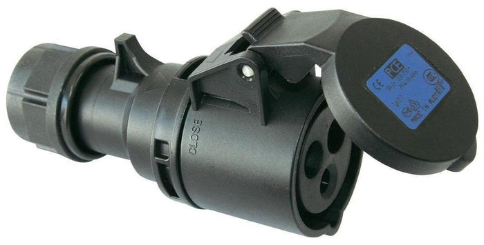 PROLUNGA CORRENTE 25 METRI CEE 16A+T IP44 3POLI CAVO NEOPRENE/H07RN-F 3x2.5 SPINA-PRESA MASCHIO-FEMMINA NERE - TechSoundSystem.com