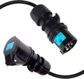 PROLUNGA CORRENTE 25 METRI CEE 16A+T IP44 3POLI CAVO NEOPRENE/H07RN-F 3x2.5 SPINA-PRESA MASCHIO-FEMMINA NERE - TechSoundSystem.com