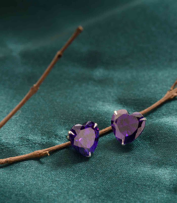 Purple Heart Tops (Silver)