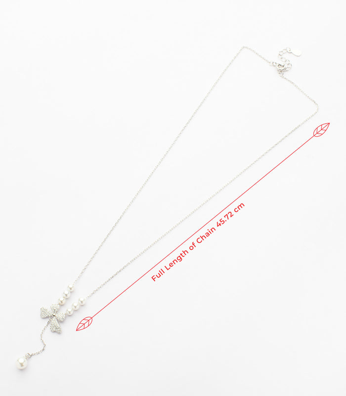 Quadra Pearl's Necklace (Silver)
