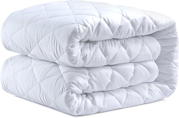 Quilted Mattress Protector 137x190 cm Deep up to 40cm Breathable, Hypoallergenic