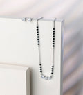 Radiant Crystals Mangalsutra Set (Silver)