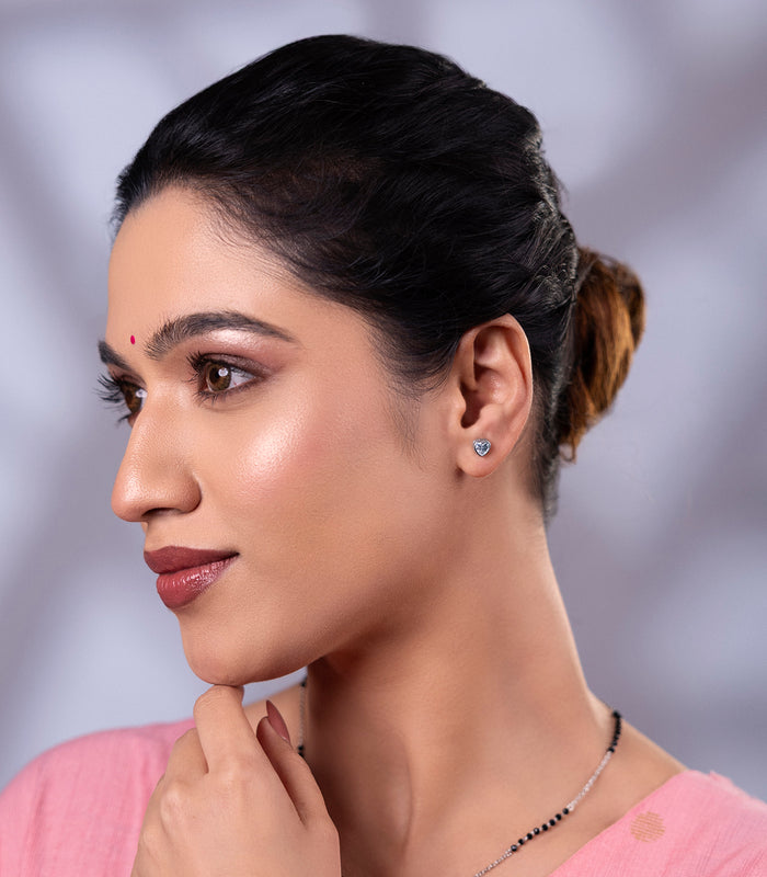 Radiant Crystals Mangalsutra Set (Silver)