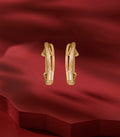 Radiant Hoops Gold Earrings