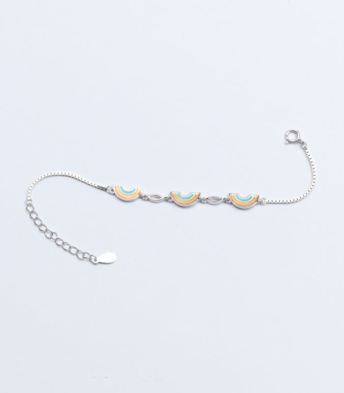 Rainbow Bracelet (Silver)