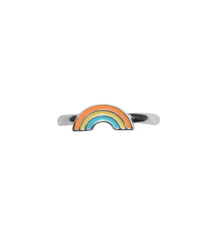 Rainbow Finger Ring (Silver)