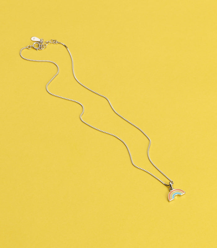 Rainbow Necklace (Silver)