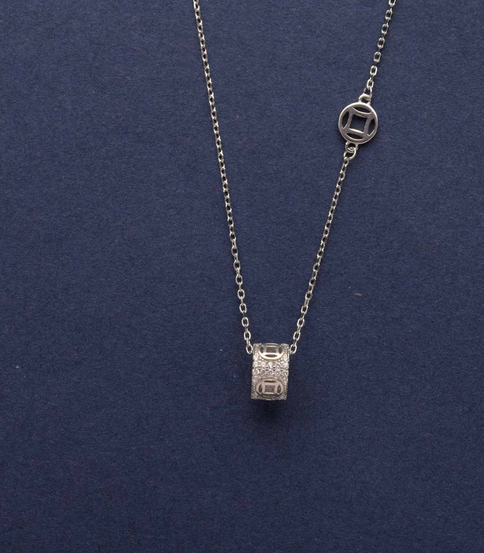 Ring Of Love Necklace (Silver)