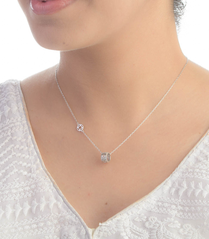 Ring Of Love Necklace (Silver)