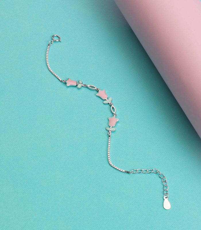 Rose Bracelet (Silver)