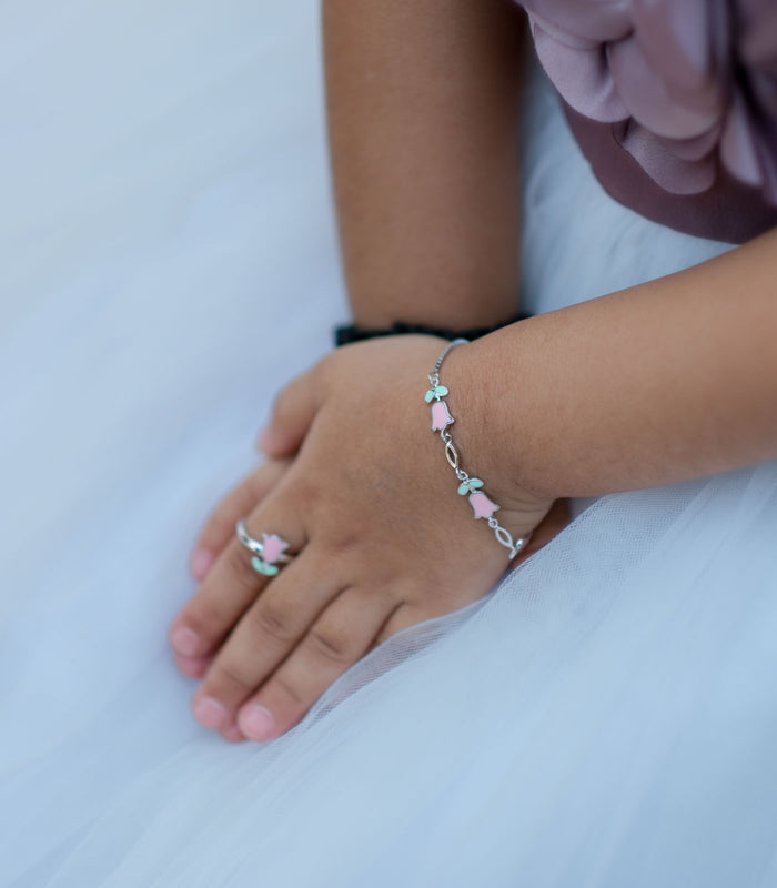 Rose Bracelet (Silver)