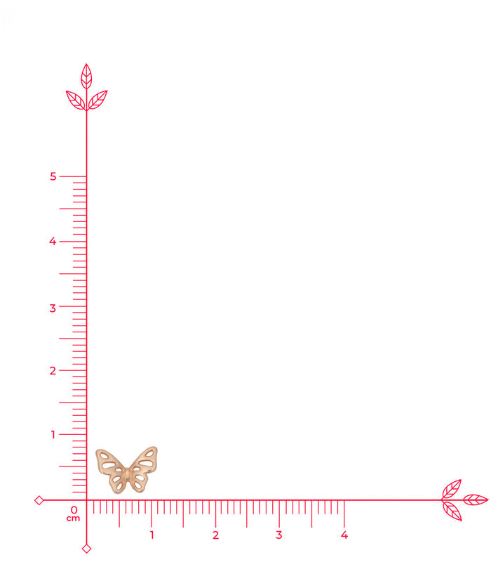 Rose Gold Butterfly Earrings (Silver)