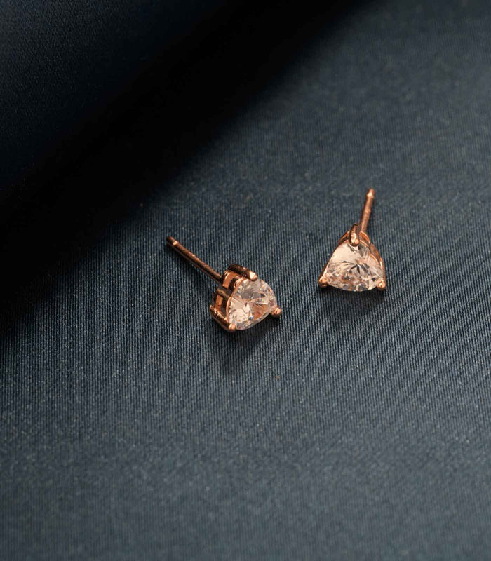Rose Gold Polish Triangle Tops (Silver)