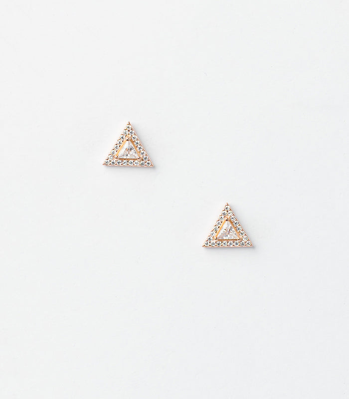 Rose Gold Triangle Tops (Silver)