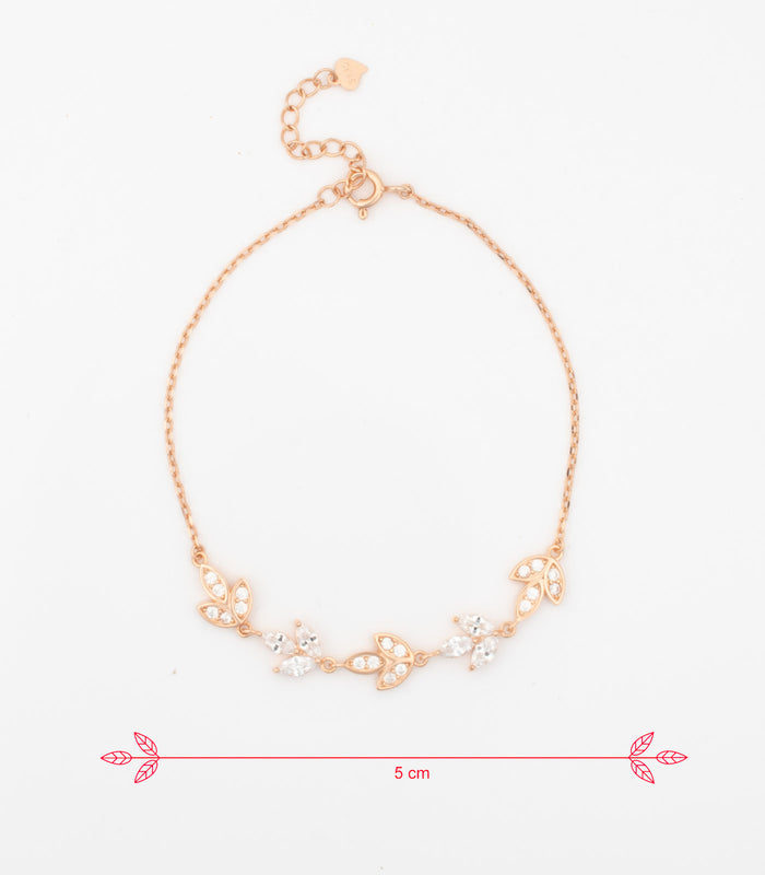 Rose Gold Triplet Bracelet (Silver)