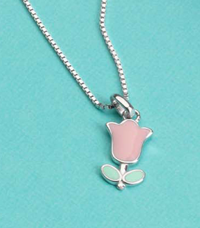 Rose Necklace (Silver)