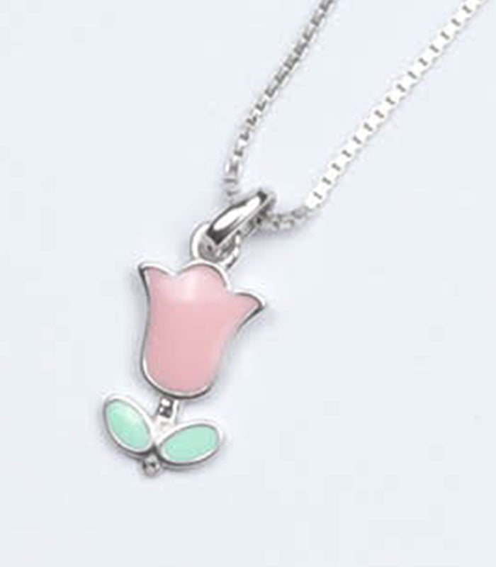 Rose Necklace (Silver)