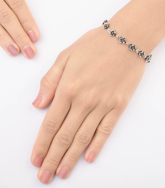 Rose Stream Bracelet (Silver)