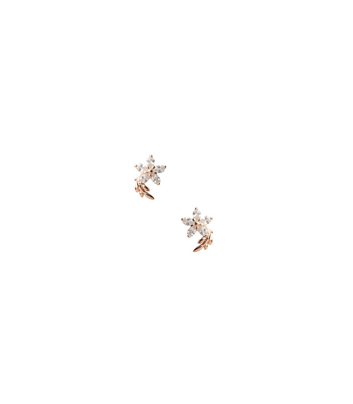 Rosy Flower Tops (Silver)