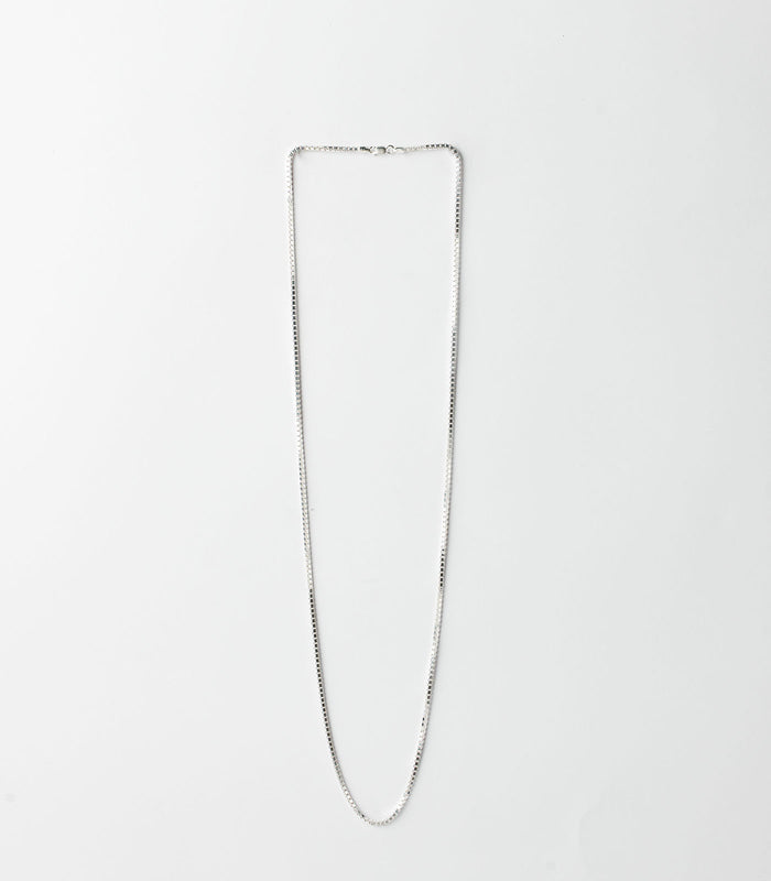 Round Links Mens Chain (66 cm) (Silver)