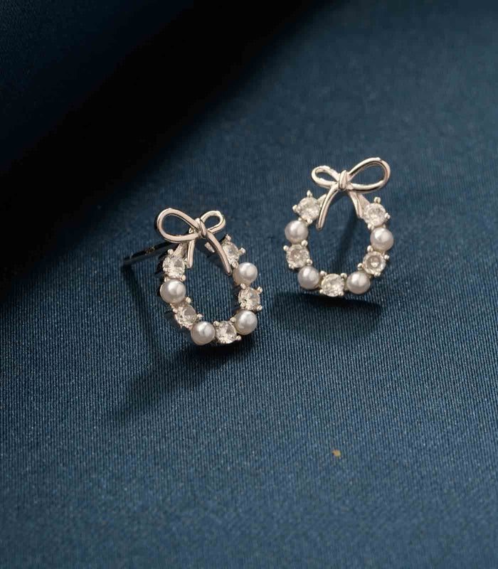 Round With Ribbon Tops (Silver)