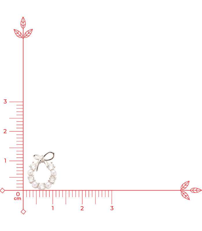 Round With Ribbon Tops (Silver)