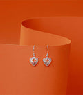 Royal Heart Earrings (Silver)
