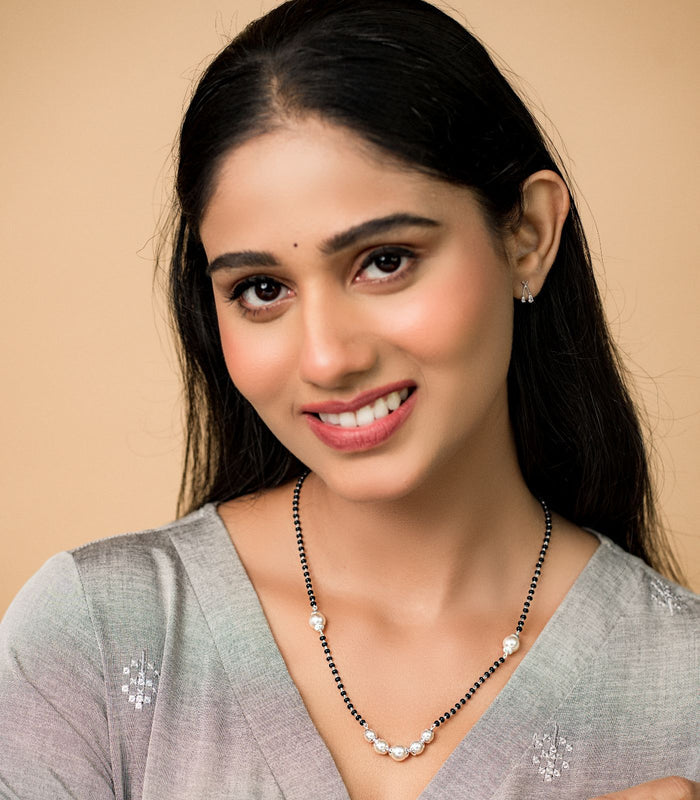 Seven Pearls Mangalsutra (Silver)