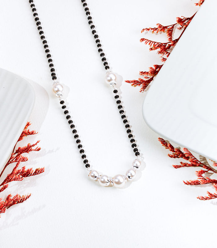 Seven Pearls Mangalsutra (Silver)