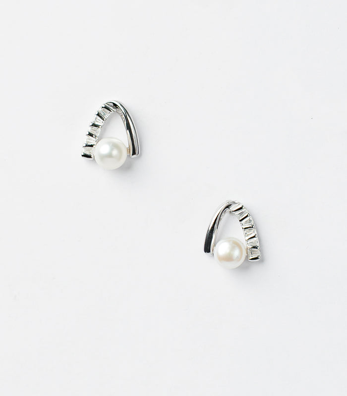 Shining Curv Pearl Tops (Silver)