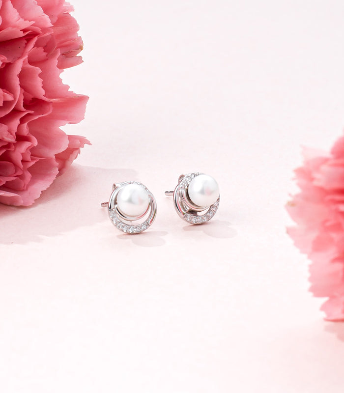 Shining Pearl Tops (Silver)