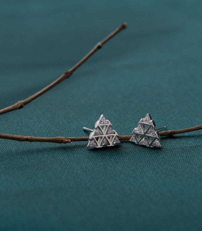 Shining Stones Triangle Tops (Silver)