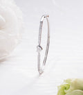 Shining Texture Kada Bracelet (Silver)