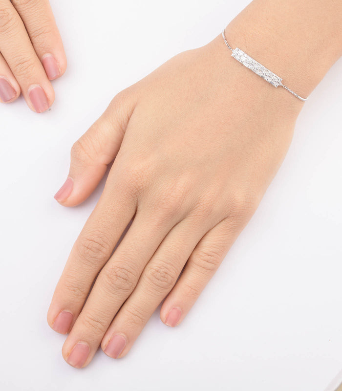 Shiny Plaza Bracelet (Silver)