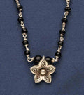 Silver Blooming Flower Mangalsutra