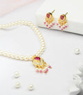Silver Moti Necklace SET