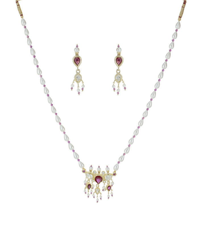 Silver Single Moti Mala Tanmani SET
