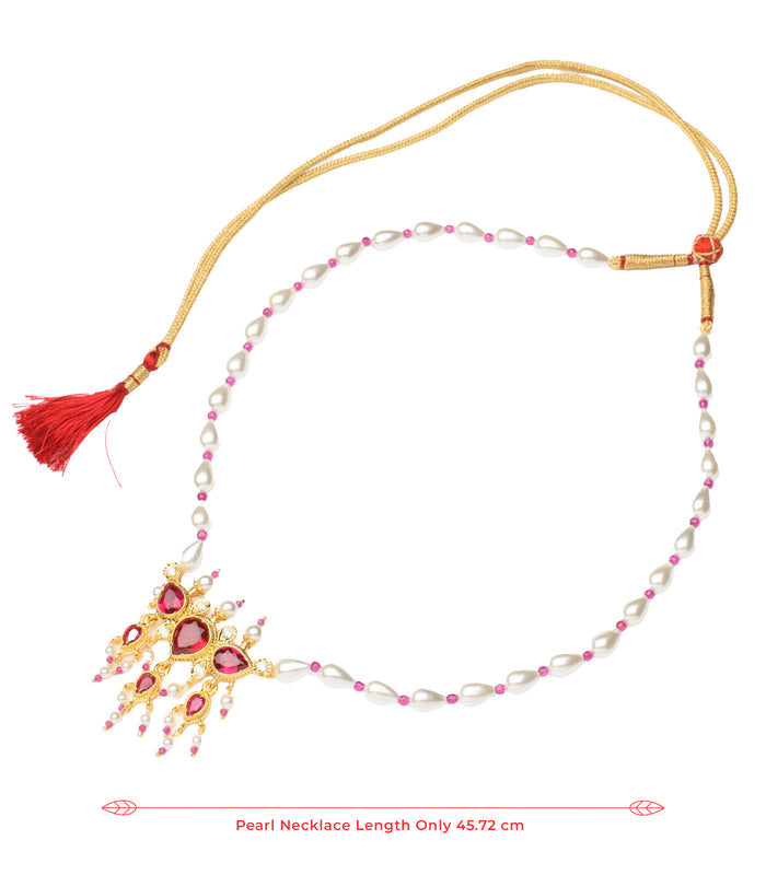 Silver Single Moti Mala Tanmani SET